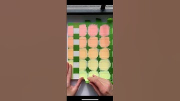 Hard Edge Gradient Mixed Media Art #shorts #artist #mixedmedia