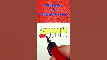 Bubble letter writing || name writing on request#calligraphy #alphabets #art#shorts