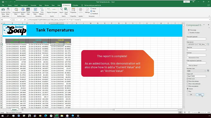 How to use FactoryTalk Historian DataLink Add-In with Microsoft Excel