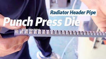 Condenser Header Pipe Punching Machine