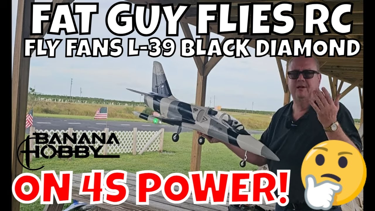 FLYFANS L-39 64 BLACK DIAMOND ON 4S POWER by FGFRC #aviation