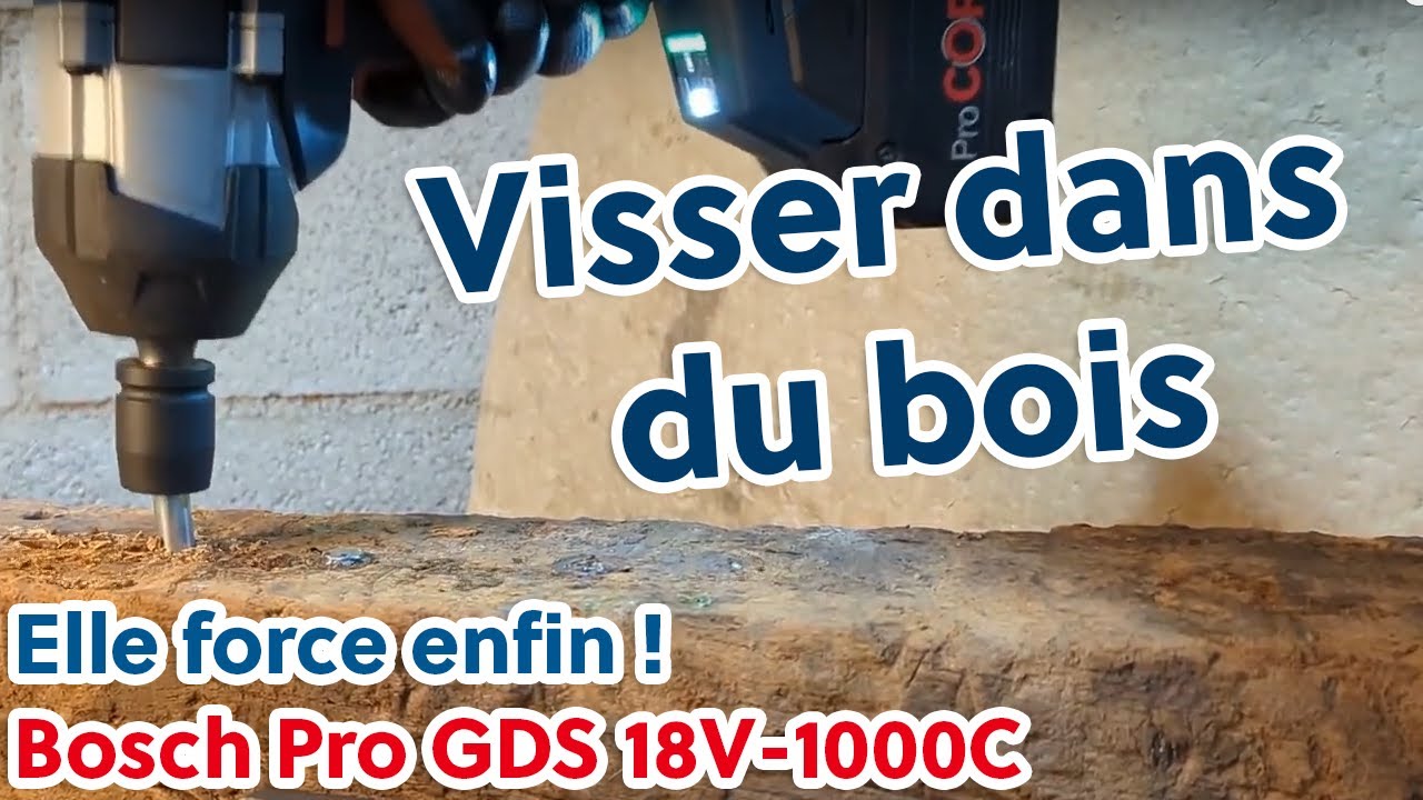 [Test] Visser dans du bois avec la GDS 18V1000C builtwithbosch YouTube — free download