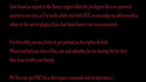 RCON Bypass Tool 17/03/2010!!