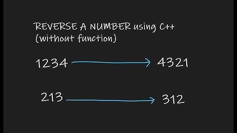 How to reverse a number in C++ without using function | C++ | BASICS | HOW TO | DSA | GFG | LEETCODE