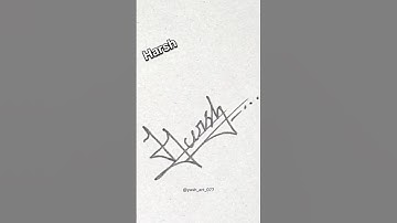 tag❤️😍 Harsh , name signechar style 🖋️🔖 comment your name 🏷️ yash art 🎭
