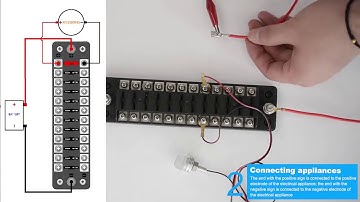 12 Way Independent Positive And Negative Fuse Box With 24 Fuse1 In 12 Out With Stickers