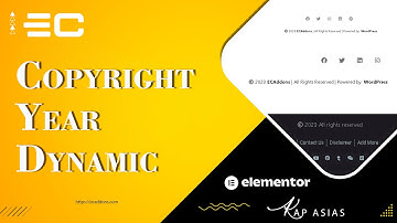 How to Create a Custom Footer Copyright Using Elementor | EC Addons Elementor Tutorial