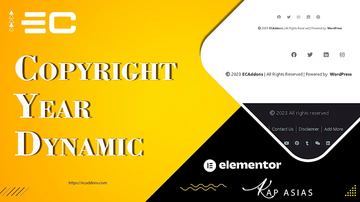 How to Create a Custom Footer Copyright Using Elementor | EC Addons Elementor Tutorial