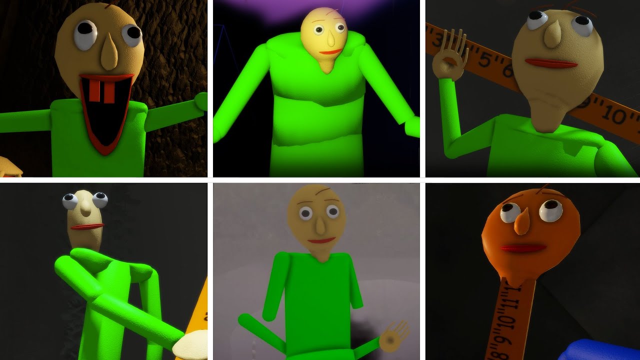 Pillar Chase 2 All Jumpscare's But Everything Is Baldi