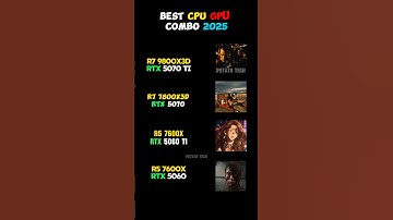 What is the best combination of CPU and GPU? comment #gpu #cpu #pcgaming #shorts