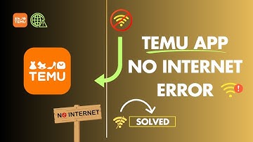 How to Fix No Internet Connection in TEMU on Android | Solve TEMU No Internet Problem | TEMU APP