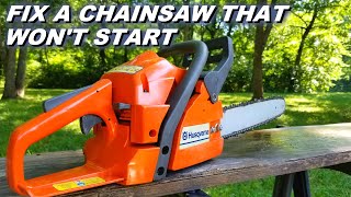 Fix a Husqvarna chainsaw that won't start