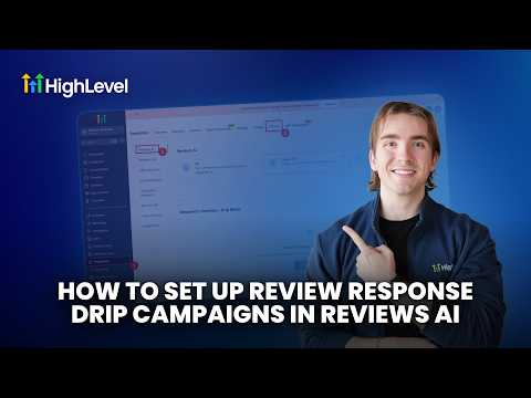 How to set up review response drip campaigns in Reviews AI