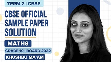 CBSE Class 10 Biggest Update | CBSE Official Maths Sample Paper Solution Term-2 (2021-22) | BYJU