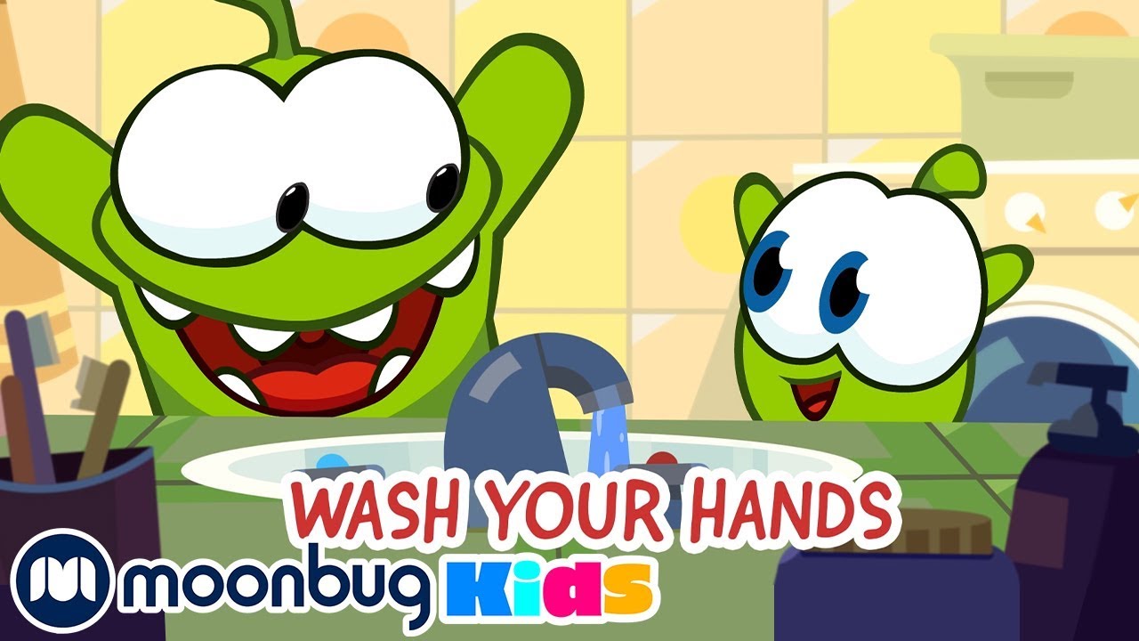 Learn With Om Nom Wash Your Hands Educational Cartoons For Kids Babies Moonbug Learn With Om Nom Wash Your Hands Educational Cartoons For Kids Babies Moonbug