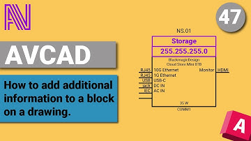 AVCAD - AVCAD for CAD - How to add additional information to a block on a drawing