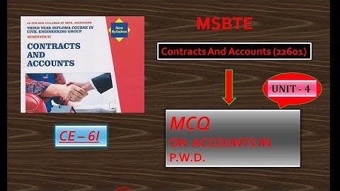 4 MCQ ON  Contracts And Accounts UNIT - 4