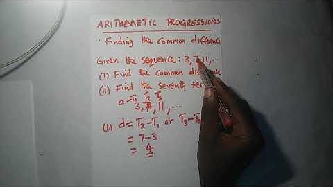 Lesson:Common difference
