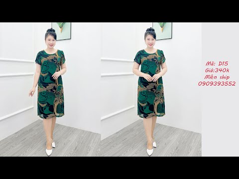 Video ???? Đầm suông trung niên mã D15 chỉ 340.000 đ Miễn ship... - youtube