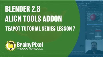 Blender 2.8 - Using the Align Tools Addon - Beginners Teapot Tutorial 07