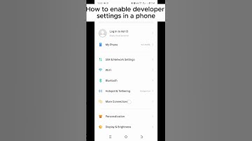 How to enable developer options setting in android phone #shorts