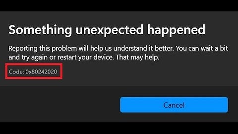 How to Fix Microsoft Store Error Code 0x80242020