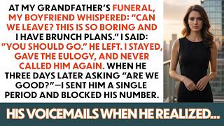At My Grandfather's Funeral, My Boyfriend Whispered: "Can We Leave? This Is So Boring And I Have