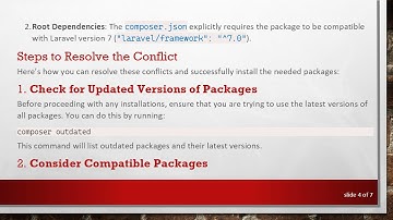 Resolving Composer Package Conflicts in Laravel