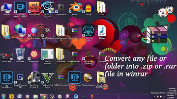 How to convert a normal file or folder into zip or rar file(Hindi) | Technical Rahul