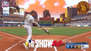 MLB The Show 24 San Diego PADRES vs Seattle MARINERS | FIRST GAMEPLAY and Comeback | PS5 60fps HD