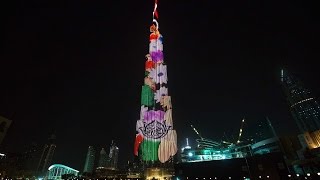 Burj Khalifa LED Show 2016 , UAE