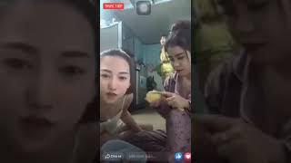 Chị Gái Cởi Áo Lộ Hàng Khi Đứa Em Trang Pinky Đang Live Stream