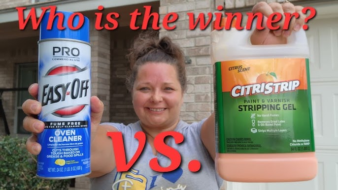 OVEN CLEANER VS. WOOD STRIPPER: Which is really better for furniture?! 