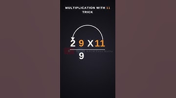 Trick for multiplying by 11 shorts 2 #maths #multiplication #shorts