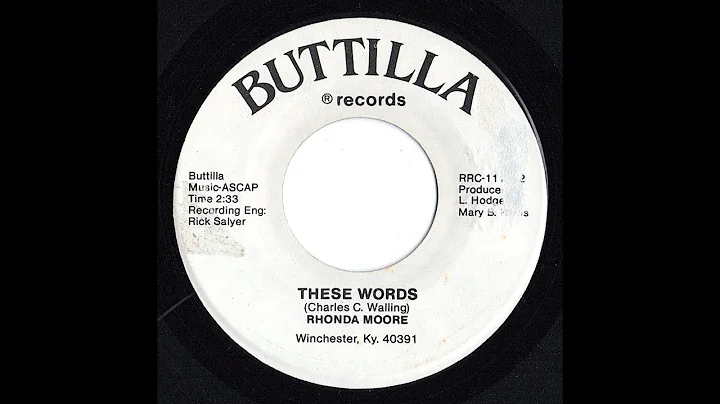 Rhonda Moore - "These Words"