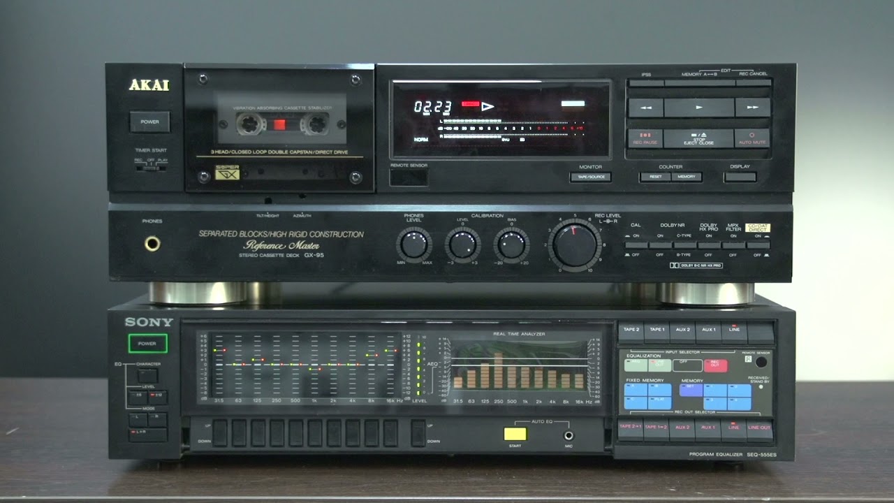AKAI GX-95 Reference Master, SONY SEQ-555ES - YouTube