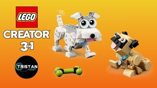 LEGO Creator 3in1 31137 Schnauzer and Pug | Adorable Dogs | 2nd Model | Speed Build | Fun Build