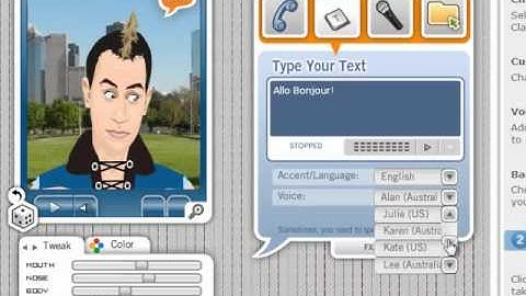 Exploring different approaches for oral presentations using Voki