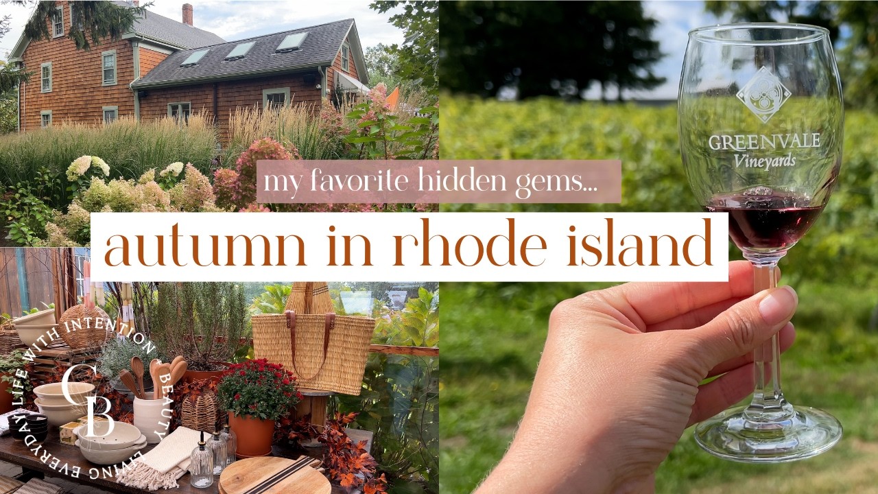 Осенний день в Род-Айленде: винодельни, цветы и милые кафе 🍇