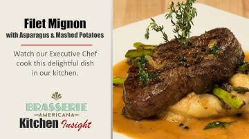 Filet Mignon with Asparagus & Mashed Potatoes