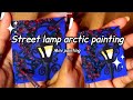 “Magical Arctic Night Under a Street Lamp – Relaxing Painting”✨️🌸✨️#art #drawing #viralvideo