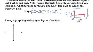 College Alg - Maximize the Volume of an Open Box