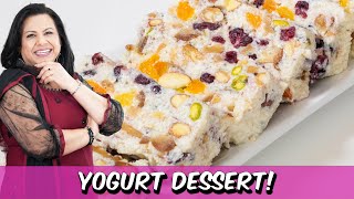 My New Light and Creamy Yogurt Dessert Bars Recipe in Urdu Hindi - RKK