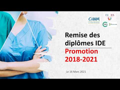 Remise des diplômes IDE Promotion 2018-2021 - IFSI du CH Nord-Mayenne (le 16 Mars 2021)