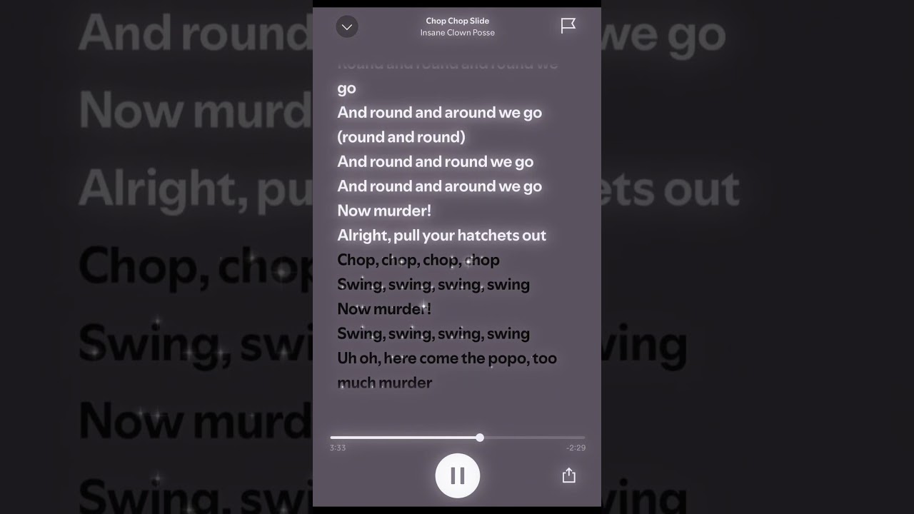 Chop Chop Slide Sped Up • Insane Clown Posse