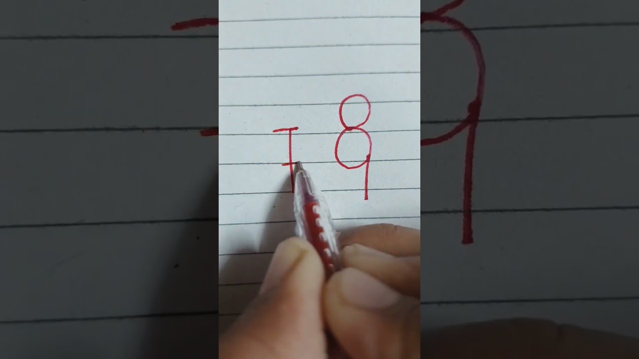 Writing Number 10 To 1 Shorts Art Drawing Youtubeshorts Viral Tricks Trending