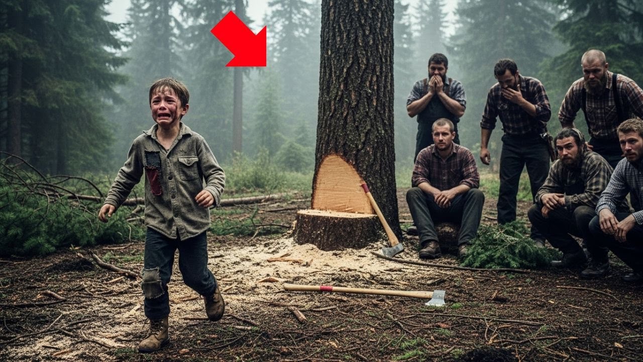 Ένα αγόρι τρέχει κλαίγοντας προς τους ξυλοκόπους. Αυτό που βρήκαν τους έκανε όλους να δακρύσουν.