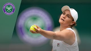 Ash Barty Hits Four Aces In A Row In Opening Game Against Riske At Wimbledon 2019