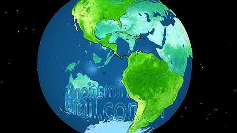 Transparent Earth Surface  3D Animation
