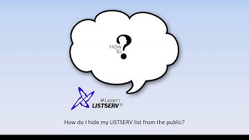 How to hide an email list from the public in LISTSERV®